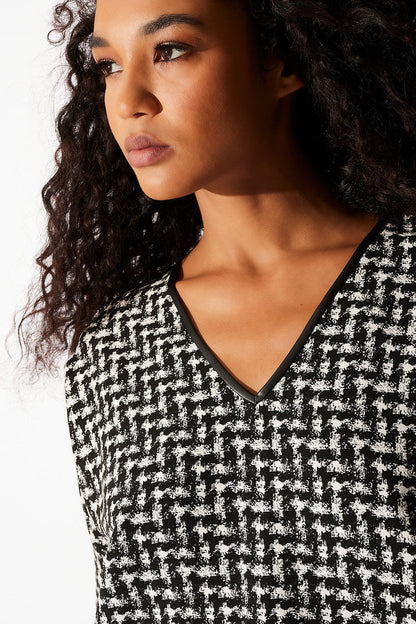 Natori Japanese Check Wedge Dress