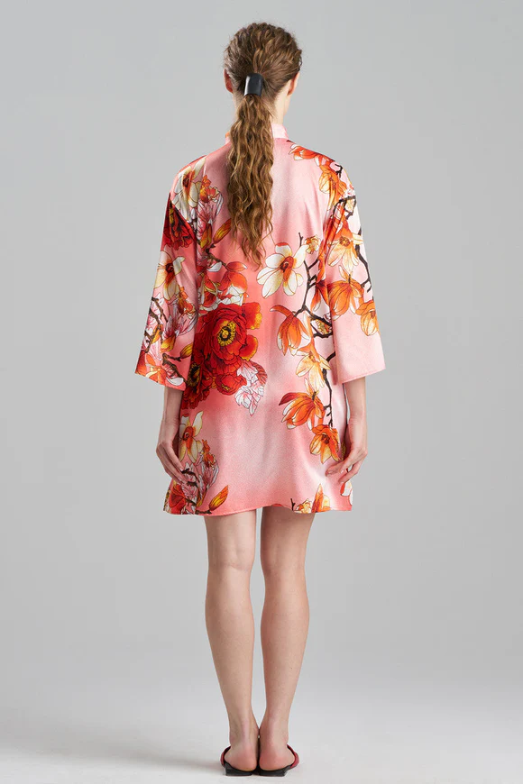 Natori Winter Peony Satin Sleepshirt