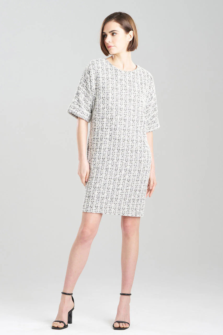 Natori Tweed T-Shirt Dress