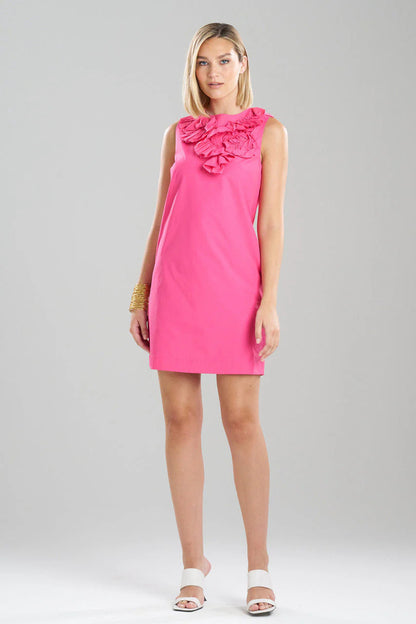 Natori Techno Poplin Embroidered Shift Dress