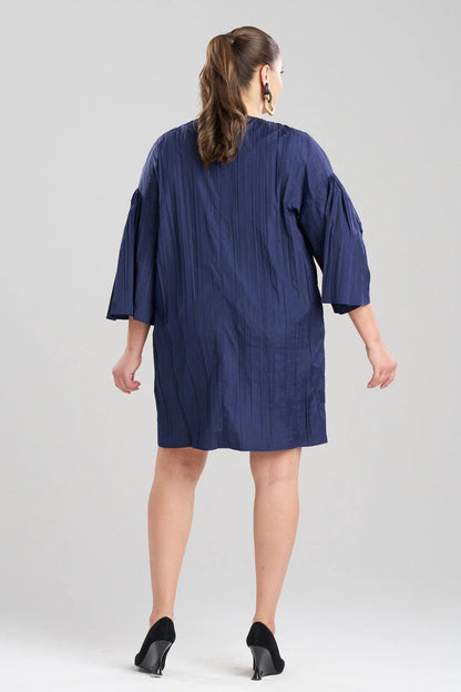 Natori Taffeta Plisse Dress