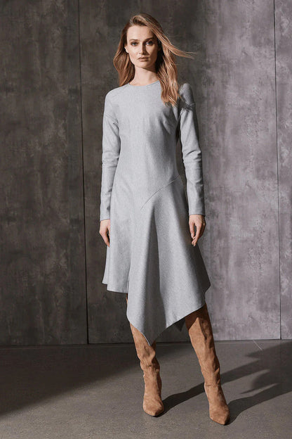 Natori Double Jersey Asymmetric Dress