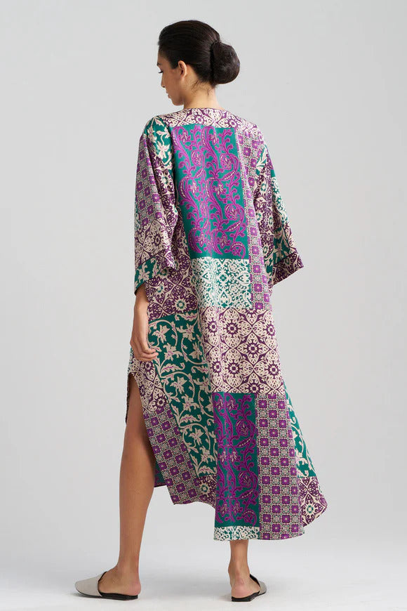 Natori Tapestry V-Neck Caftan