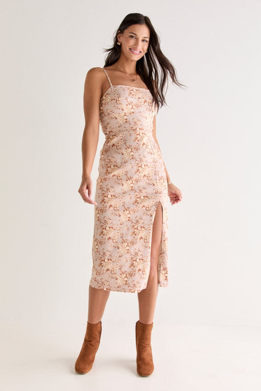 Francesca's Brooke Floral Bow Back Midi Dress (x2)