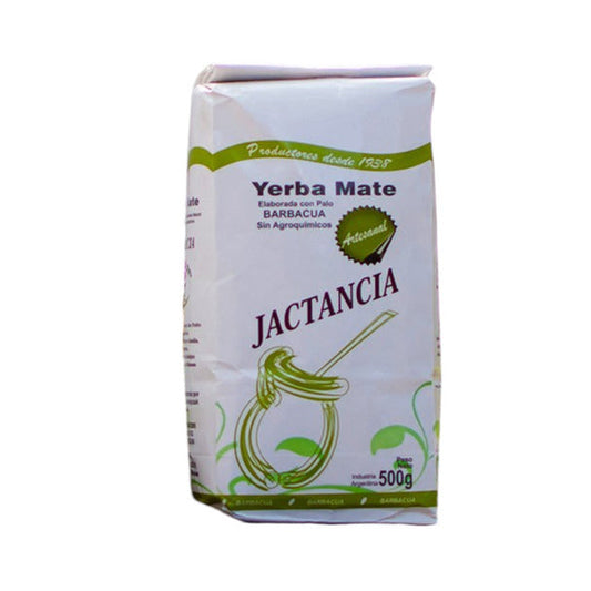 Pampa Direct Jactancia Yerba Mate with Stems Slightly Smoked with Traditional Barbacuá Drying, 500 g / 17.63 oz
