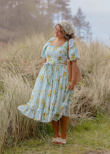 JessaKae Citrus Dress - Zesty Blue