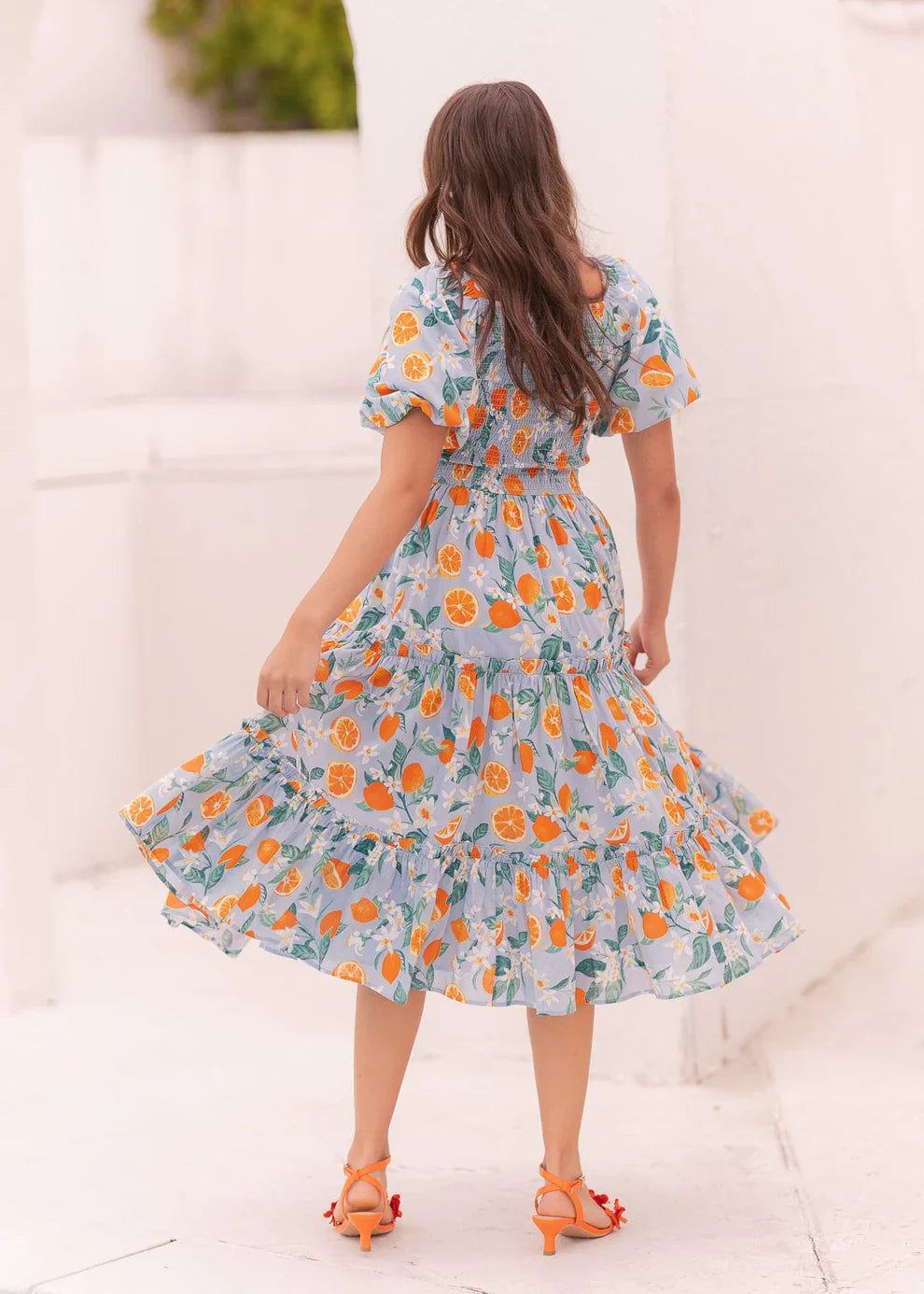 JessaKae Clementine Dress - Tangerine Breeze