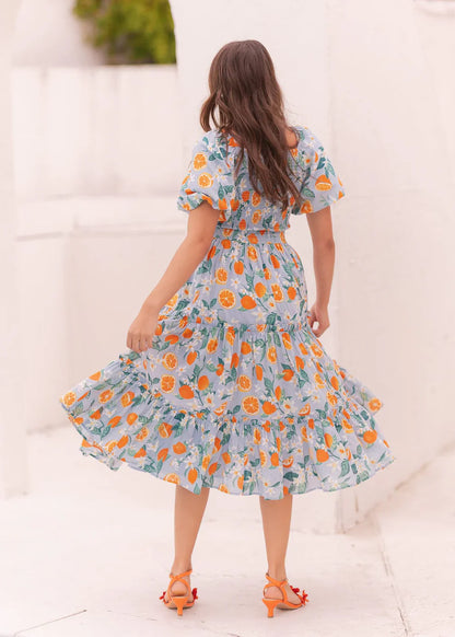 JessaKae Clementine Dress - Tangerine Breeze