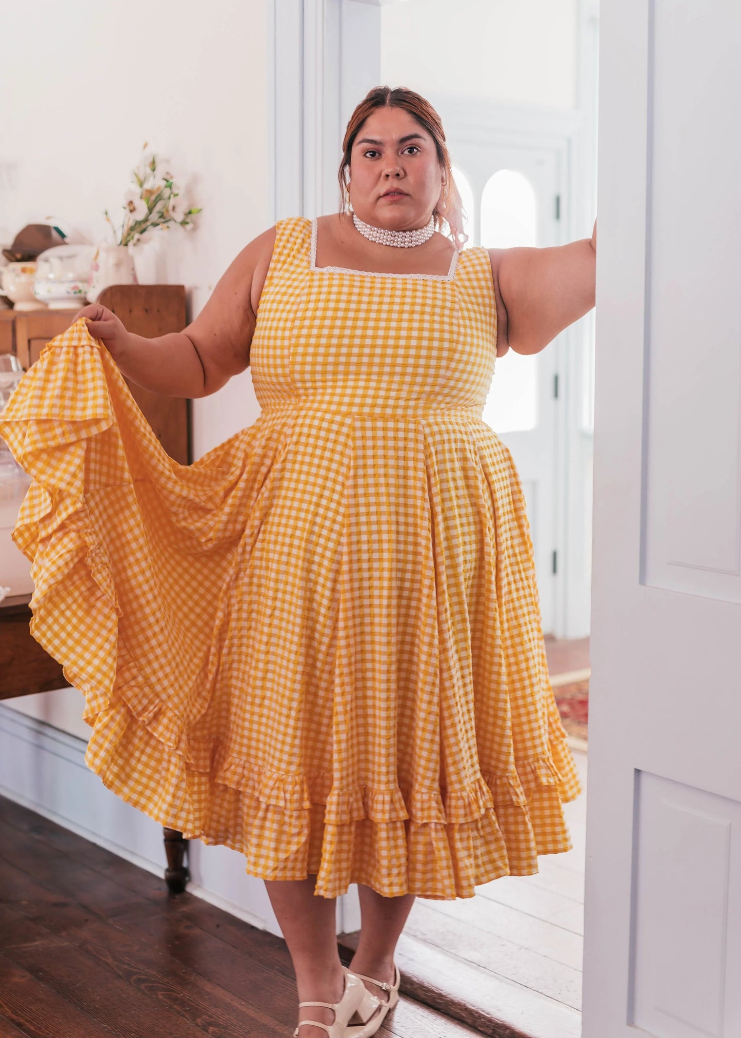 JessaKae Daze Dress - Yellow Gingham