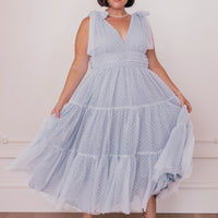 JessaKae Jeanne Dress - Dusty Blue