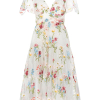 JessaKae Margaret Midi Dress - White Floral