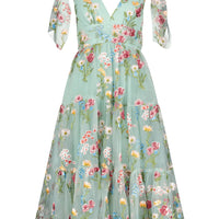 JessaKae Margaret Midi Dress - Celadon Green