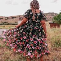 JessaKae Rose Dress - Black