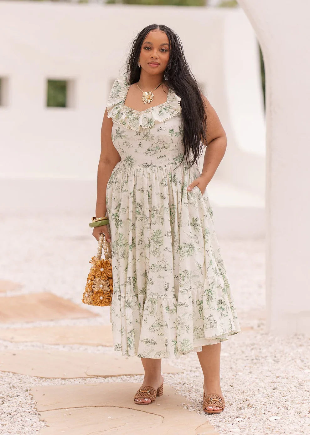 JessaKae Seaside Dress - Porcelain Tide