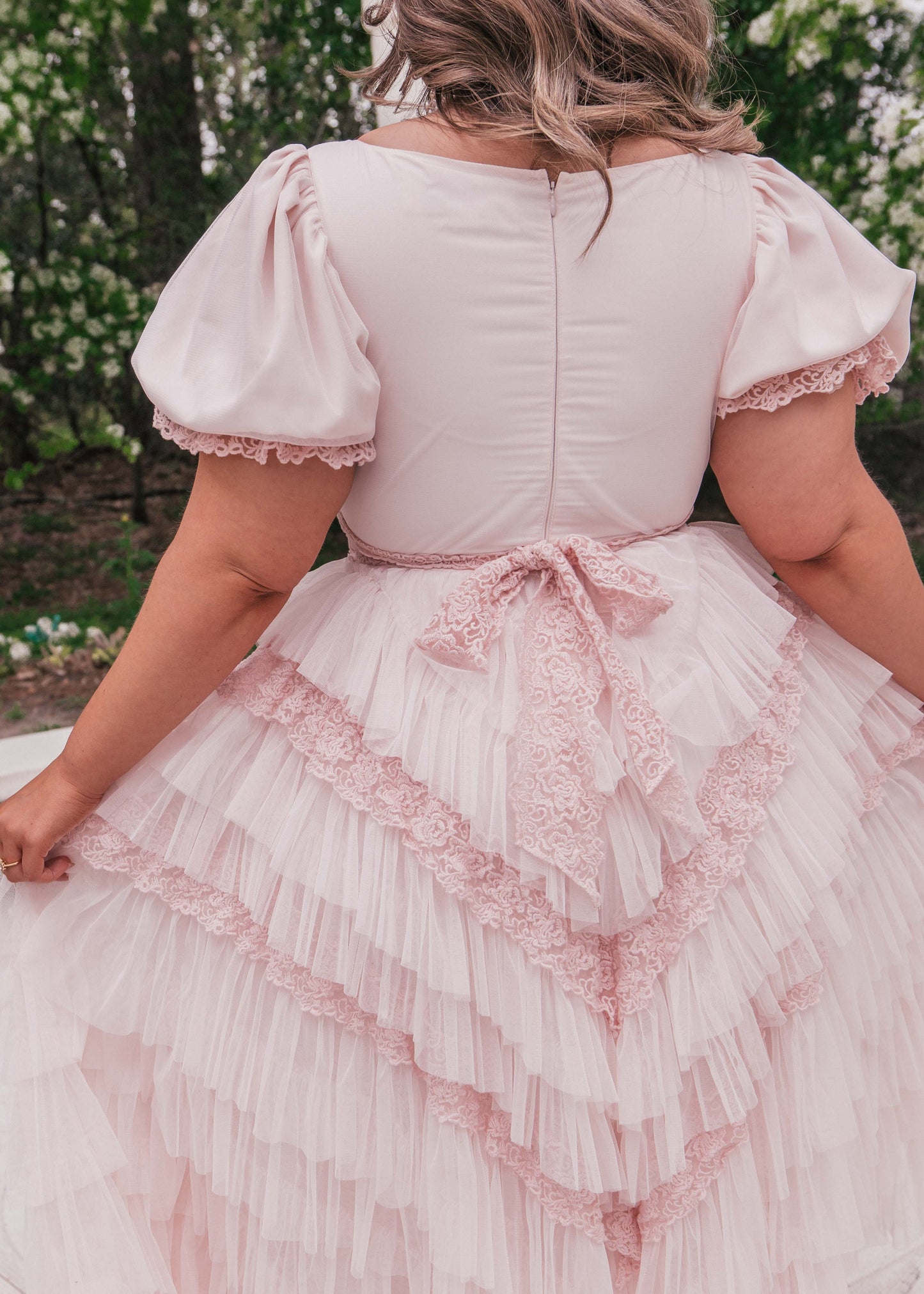 JessaKae Thumbelina Dress - Pink Lace