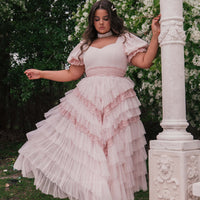 JessaKae Thumbelina Dress - Pink Lace