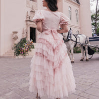 JessaKae Thumbelina Dress - Pink Lace