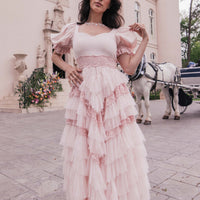 JessaKae Thumbelina Dress - Pink Lace