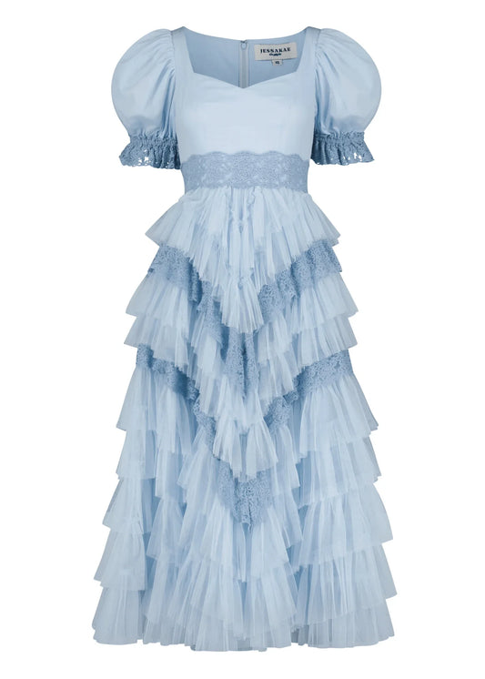 JessaKae Thumbelina Dress - Blue Lace