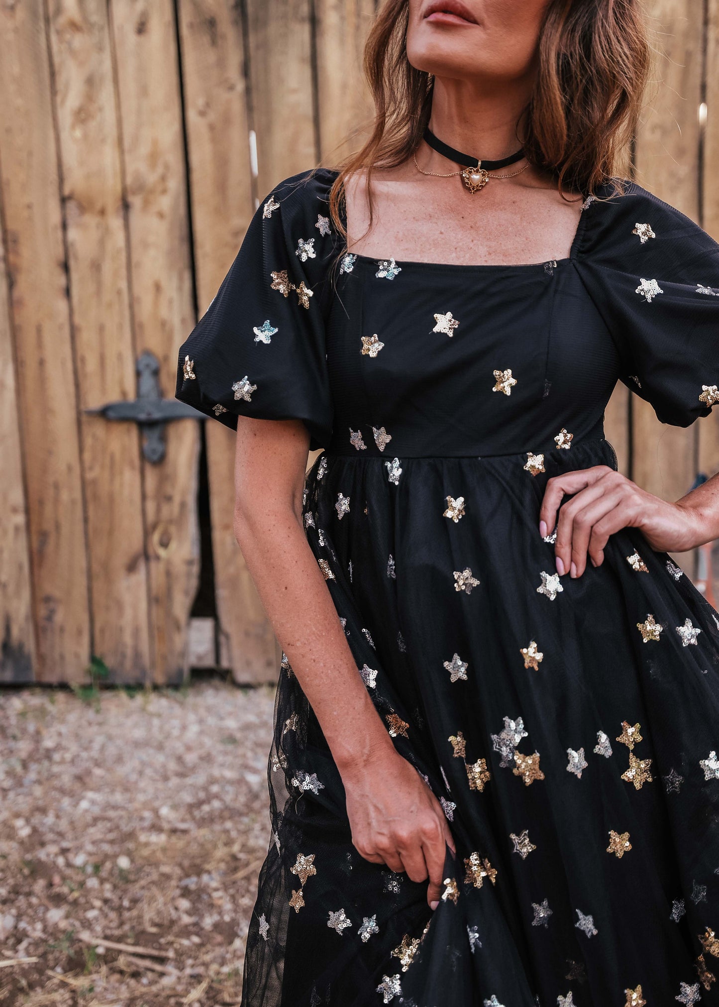 JessaKae Wendy Dress - Black Star