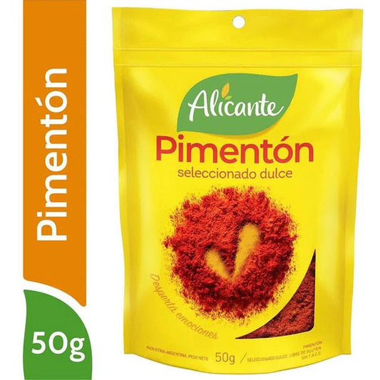 Pampa Direct Alicante Pimentón Seleccionado Dulce Sweet Paprika Spice, 50 g / 1.76 oz zipper pouch (pack of 3)