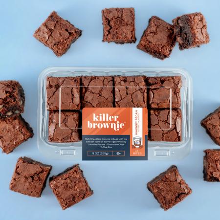 Dorothy Lane Killer Brownie Whiskey Pecan Brownie Bites - 8 Count (x3)