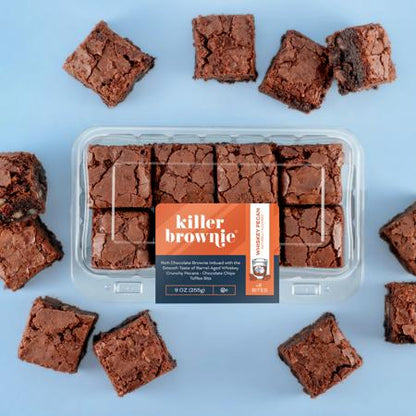 Dorothy Lane Killer Brownie Whiskey Pecan Brownie Bites - 8 Count (x3)