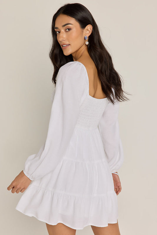 Francesca's Betty Smocked Upper Mini Dress