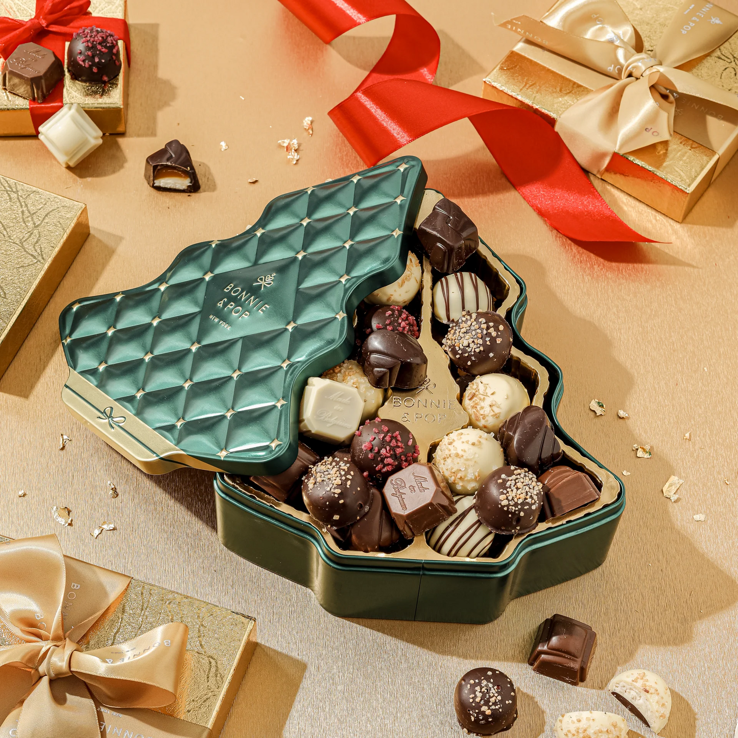 Bonnie and Pop Festive Forest Belgian Truffle Tree