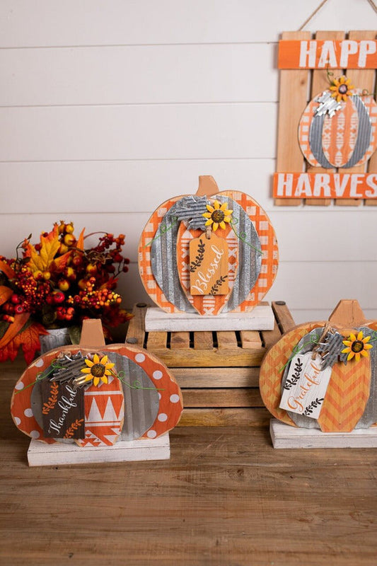 Decorator's Warehouse Layered Pumpkin Decor