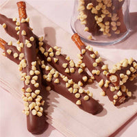 Mrs Prindables Lemon Drop Milk Chocolate & Caramel Dipped Pretzels, 10-Piece