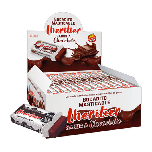 Pampa Direct Lheritier Chewy Chocolate-Flavored Snack, Gluten-Free, 624 g / 22 oz (box of 52)