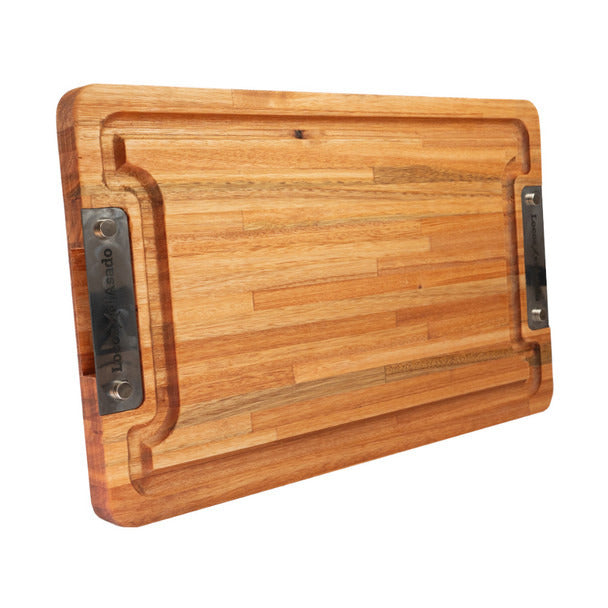 Pampa Direct Locos x El Asado Premium Large Eucalyptus Platter Board, 35 cm x 60 cm / 13.77" x 23.62"