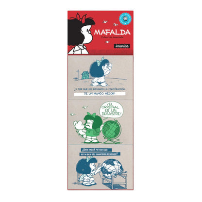 Pampa Direct Mafalda Magnetic Picture Trio, 3 Magnets 5.5 x 8 cm Each
