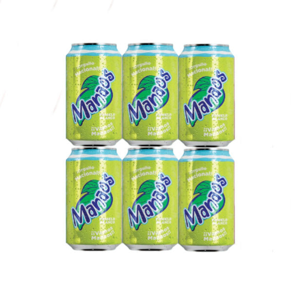 Pampa Direct Manaos Grapefruit Soda in Can Gaseosa Sabor Pomelo Blanco, 354 cc / 11.97 fl oz (Sixpack)