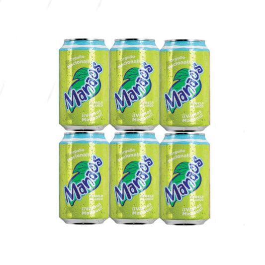 Pampa Direct Manaos Grapefruit Soda in Can Gaseosa Sabor Pomelo Blanco, 354 cc / 11.97 fl oz (Sixpack)