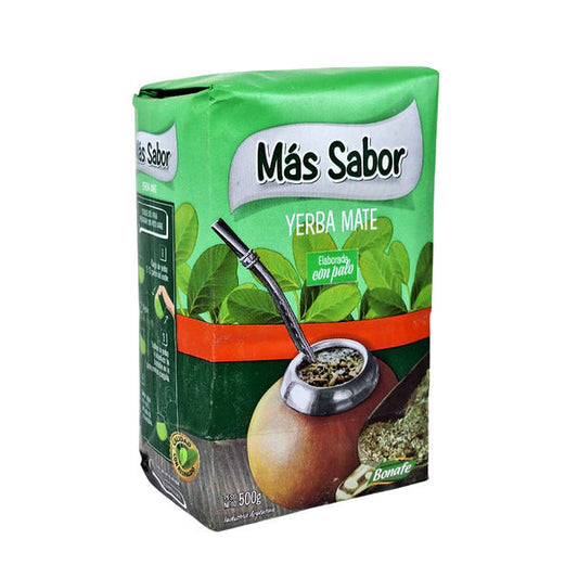 Pampa Direct Más Sabor Yerba Mate with Stems, 500 g / 17.6 oz