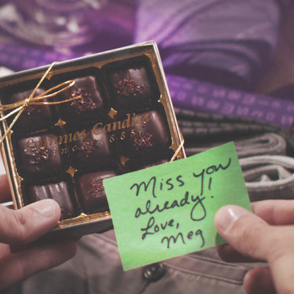 Lammes Candies Hawaiian Salted Dark Chocolate Caramels, 9 Piece