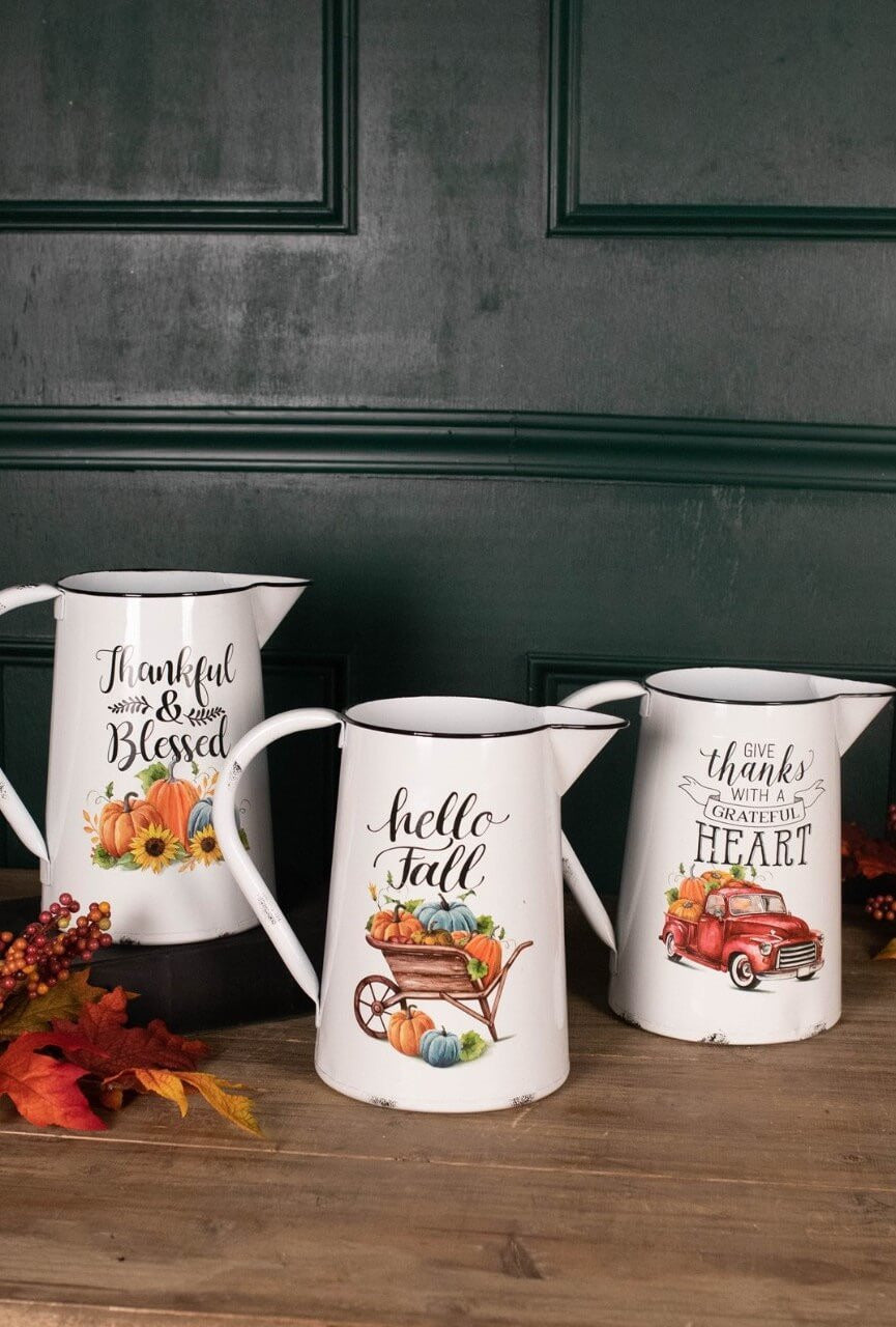 Decorator's Warehouse 15.5” Metal Harvest Pitcher