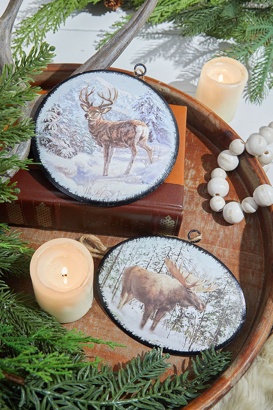 Decorator's Warehouse 6.5” Metal Woodland Animals Ornament
