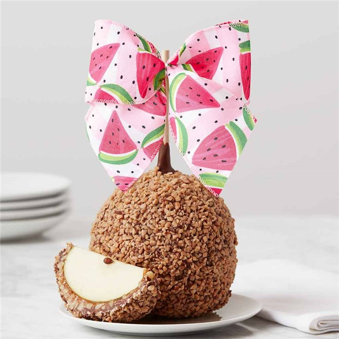 Mrs Prindables Watermelon Ribbon Jumbo Caramel Apple