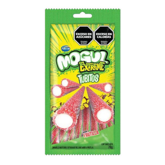 Pampa Direct Mogul Extreme Strawberry Tubitos Gummies, 70 g / 2.47 oz