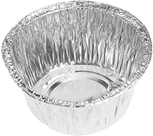 Pampa Direct Molde Pan Dulce Aluminio Descartable Aluminum Panettone Mold Deep Baking Pan Round Cake Pan for 500 grams, 13.5 cm / 5.31" diam (50 units)