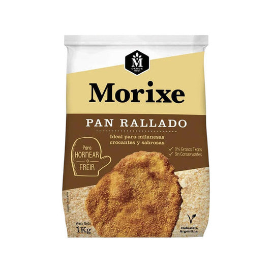 Pampa Direct Morixe Breadcrumbs for Crispy & Delicious Milanesas, Ideal for Baking or Frying, 1 kg / 35.3 oz
