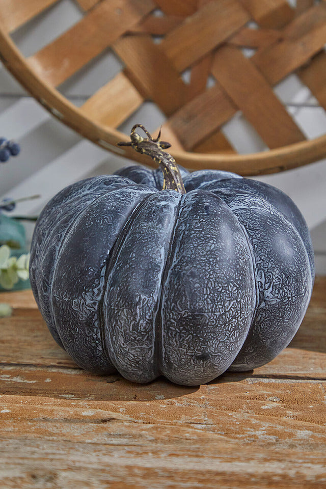 Decorator's Warehouse 8” Black Weathered Pumpkin