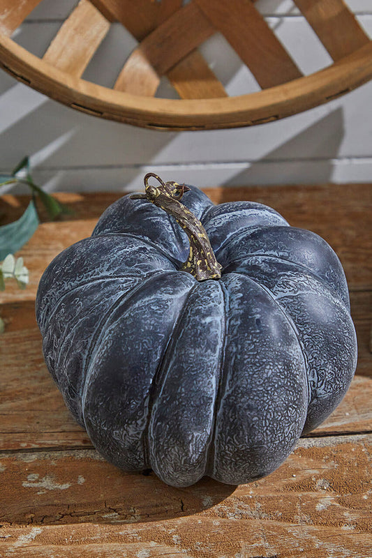 Decorator's Warehouse 8” Black Weathered Pumpkin