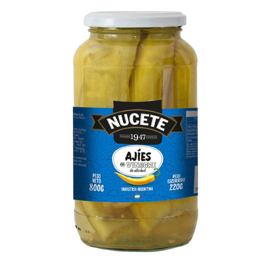 Pampa Direct Nucete Pickled Peppers in Vinegar Ajíes en Vinagre, 800 g / 28.21 oz