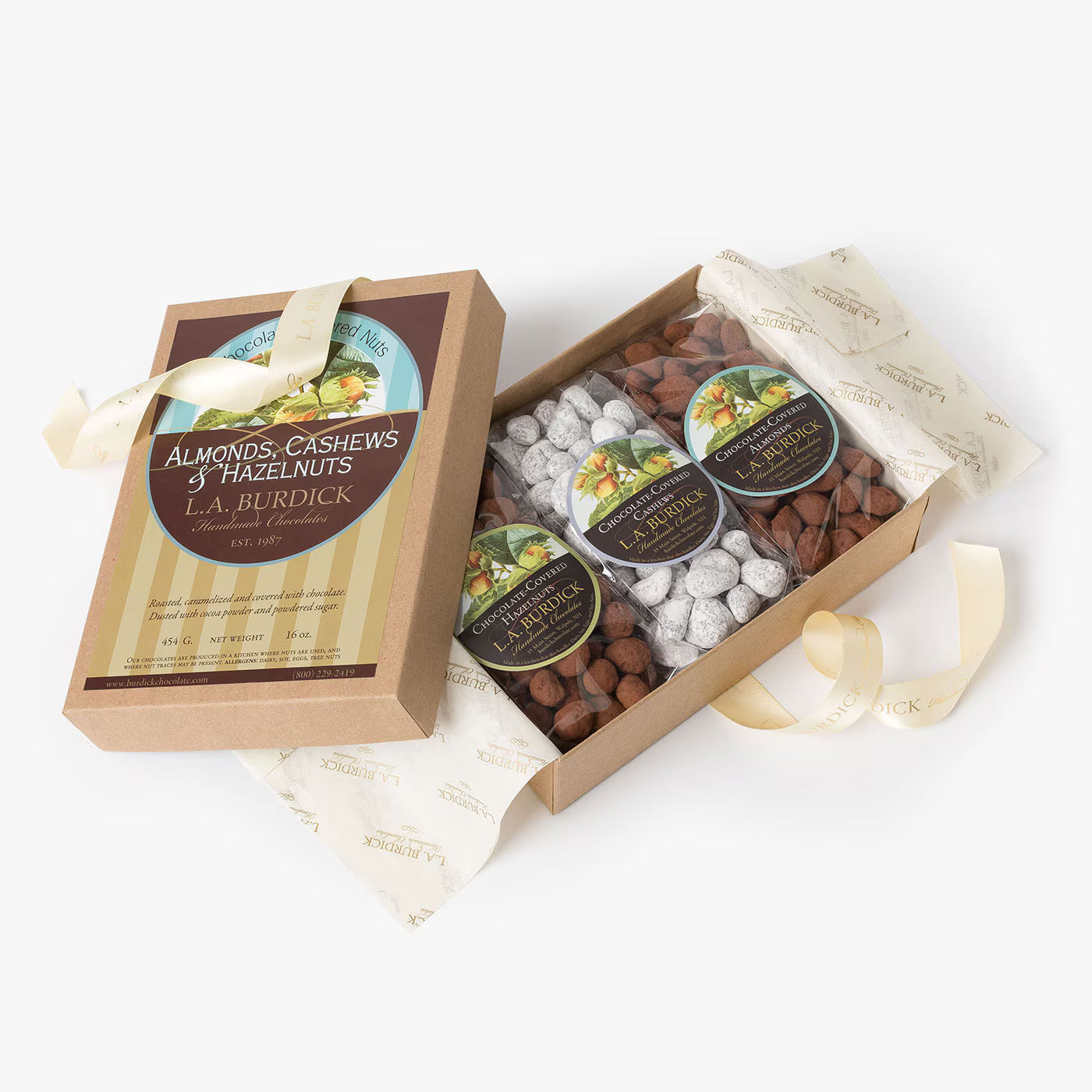 L.A. Burdick Chocolates Chocolate-Covered Nut Assortment