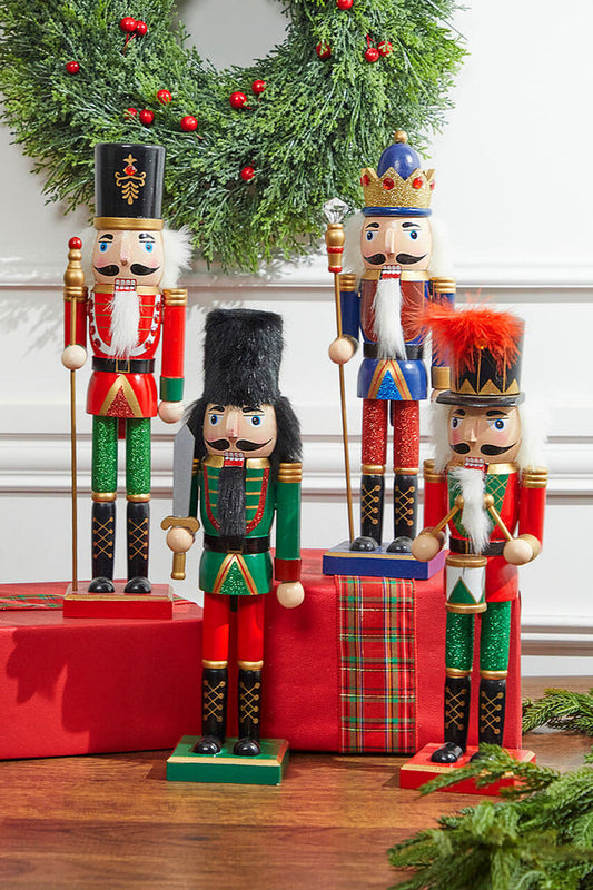 Decorator's Warehouse 14” Multi-Colored Glitter Nutcracker