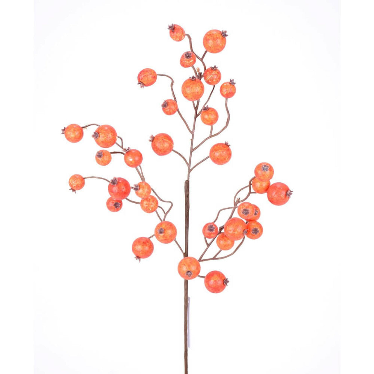 Decorator's Warehouse 17” Fall Orange Crabapple Pick